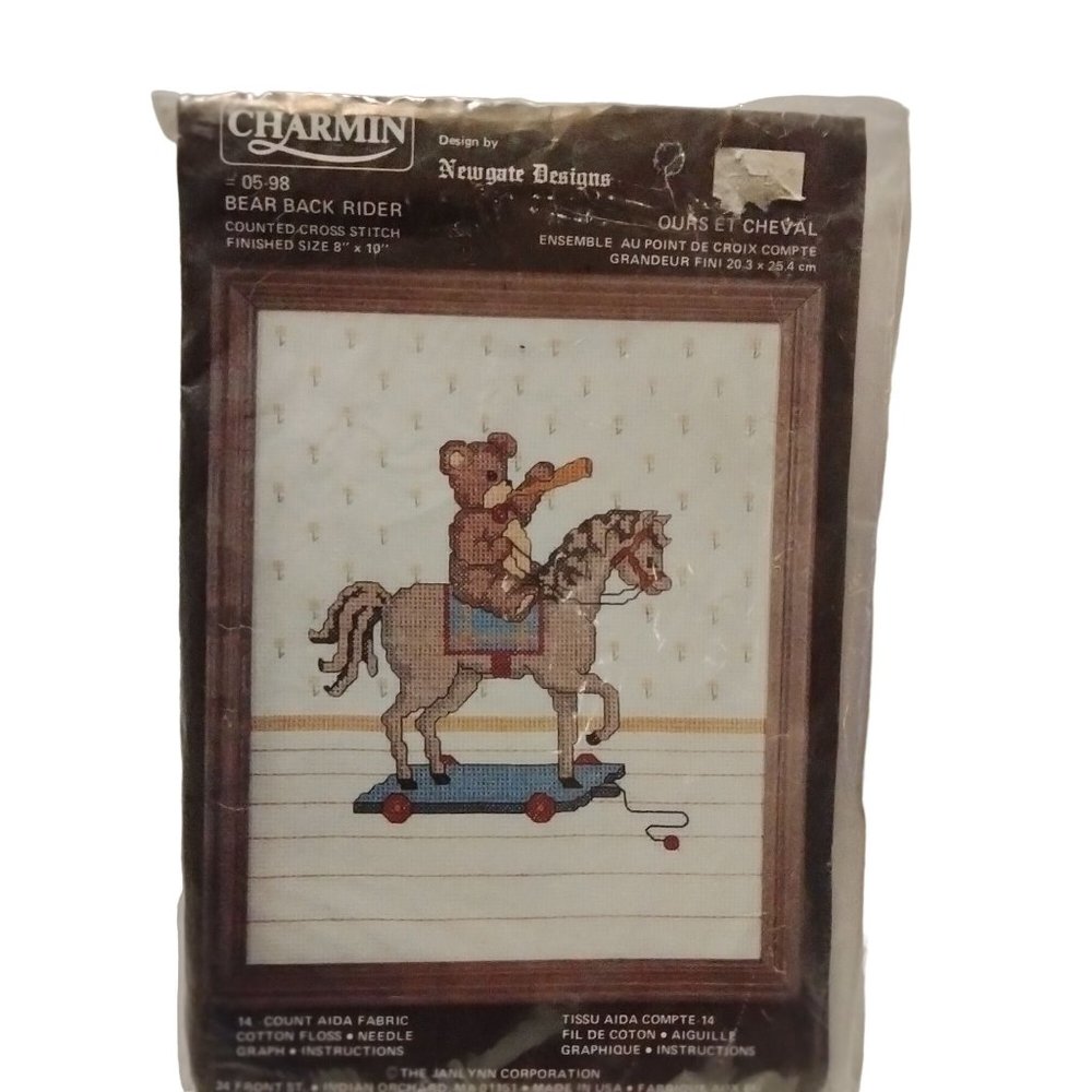 Newgate Designs Bear Back Rider Counted Cross Stitch Kit Horse
